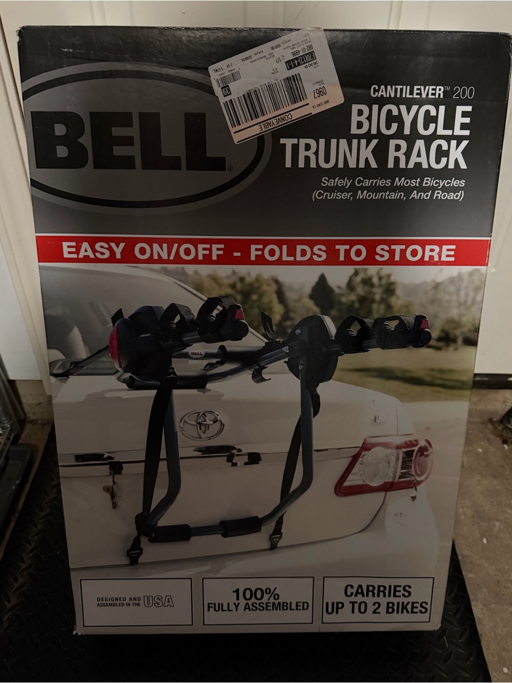 Bell Cantilever 200 Bicycle Trunk Rack - Black